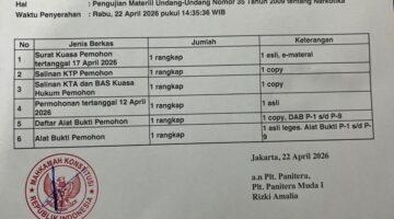 Uji Materiil Pasal 103 ayat (1) huruf a dan b UU Narkotika terhadap UUD NRI Tahun 1945 di Mahkamah Konstitusi Republik Indonesia